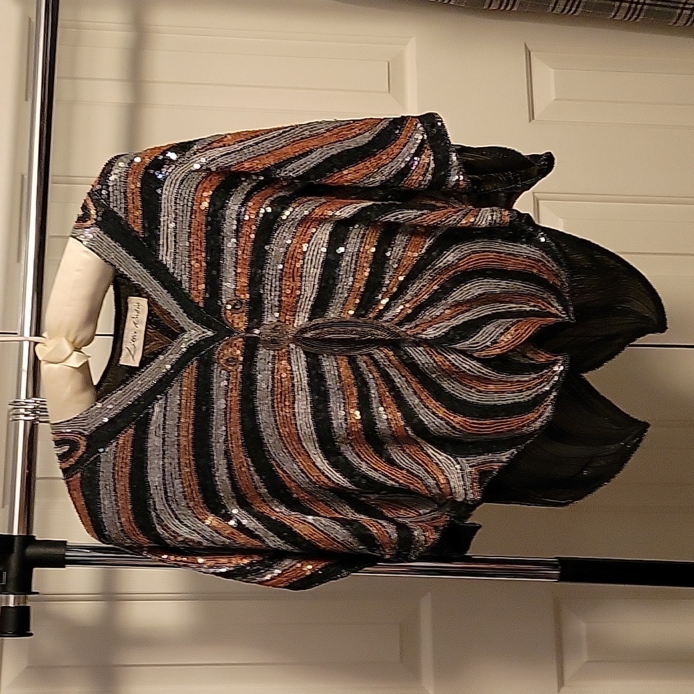Butterfly Sequined Top